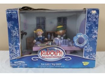 Rudolph Elves Toy Shop Play Set