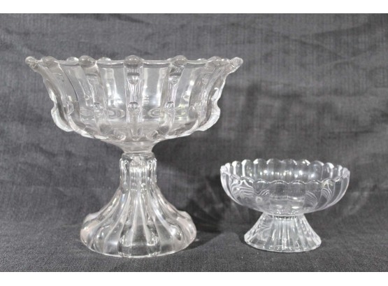 Two Glass Candy Dishes