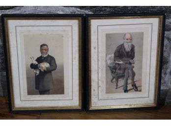 Louis Pasteur & Charles Darwin Framed Prints
