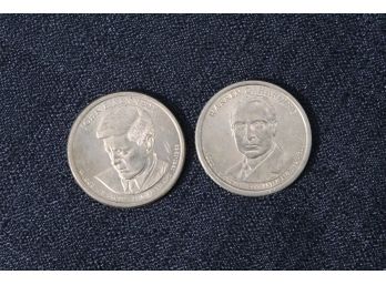 JFK & Warren G. Harding U.S. Dollar Coins