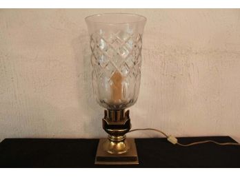 Brass Base Glass Lamp