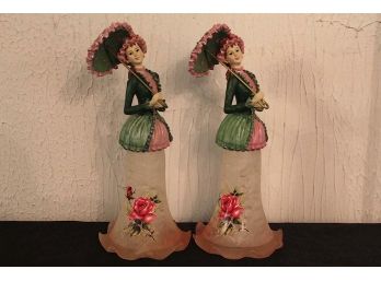 Women W/ Umbrella Figurines