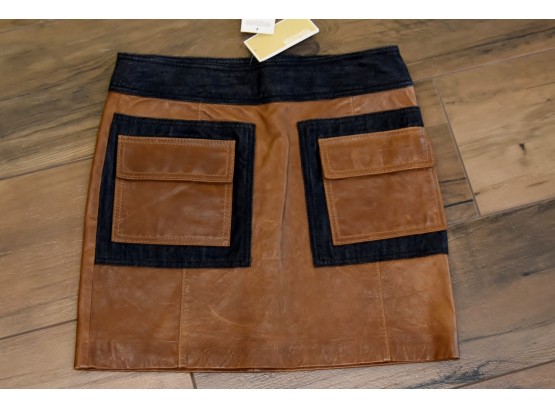 Michael Kors Leather Skirt Size 0