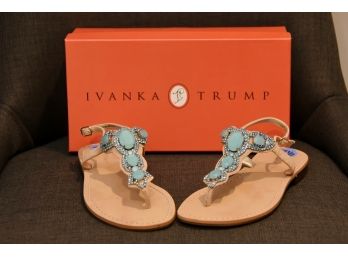 Ivanka Trump Turquoise Sandals Size 7.5