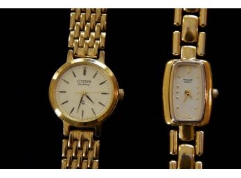 Vintage Womans Gold Tone Watches Jewelry Lot 9
