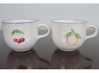 Pfaltzgraff Fruit Design Cups