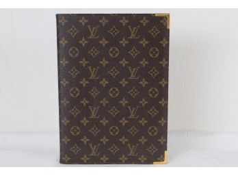 Authentic Louis Vuitton Monogram Notebook Holder With Notepad