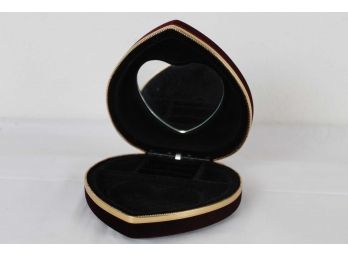 Mirrored Heart Jewelry Case