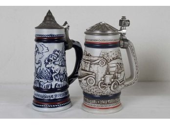 Two Avon Beer Steins