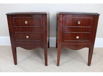 Pair Of Vintage RMC Rockola End Table Storage Cabinets