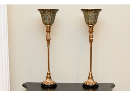 Pair Of Gorgeous Bombay Company Tall Lamps