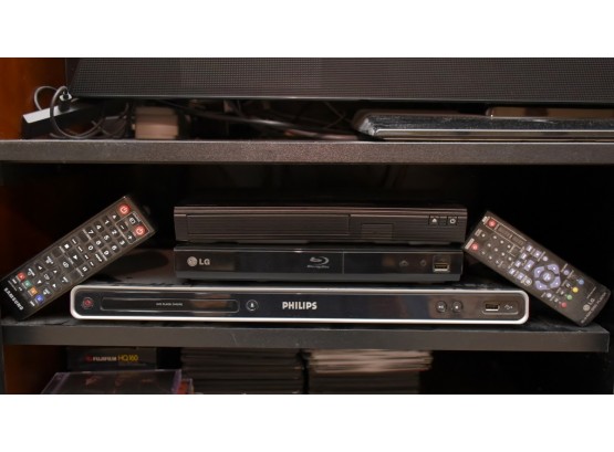 Trio Of Blu Ray And DVD Players