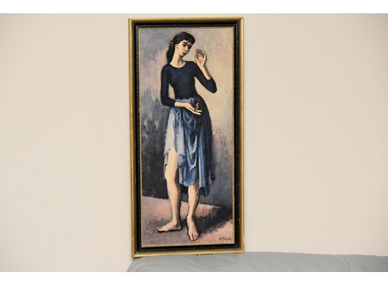 Moses Soyer 'Balerina' Framed Print 10.5 X 21.5
