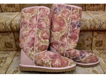 UGG Boots Flower Pattern