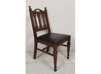 Leather Cushion Side Chair     18W X 17D X 35H
