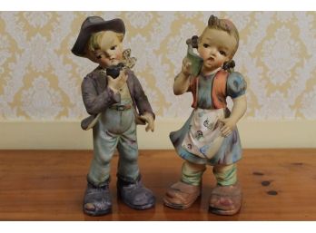 10' German Boy & Girl Thames Figurines