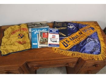 Vintage US Navy Pamphlets & Pillow Covers