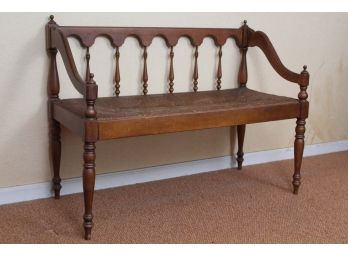 Spindle Back Bench     38W X 18D X 28H