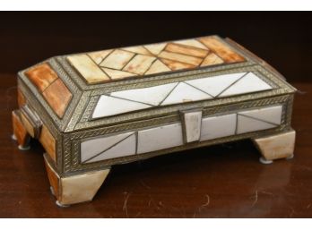 Moroccan Mosaic Tile Trinket Box 10 X 6