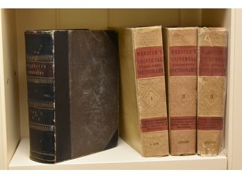 Vintage Collection Of Dictionaries