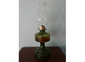 Green Kerosene Lamp