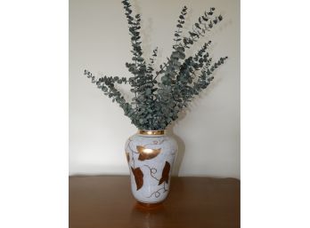 Beautifully Made Vase With Fake Plant