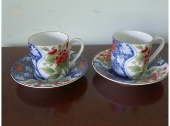 Pair Of Alyssa Tea Cups And Plates