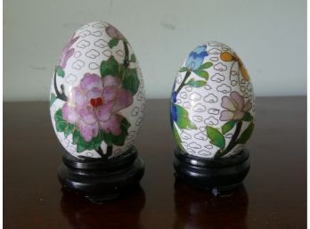 Pair Of Decorative Eggs