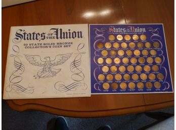 States Of The Union 50 State Solid Bronze Collectors Coin Set, 1969 Shell Oil