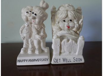 Pair Of Gift Statues