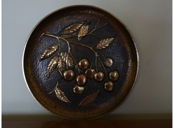 Decorative 'Cherry Branch' Wall Hung Plate