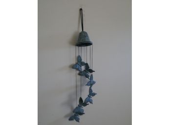 Blue Butterfly Themed Wind Chime