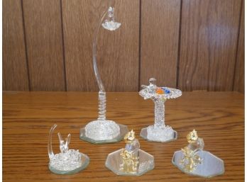 Lot Of Adorning Glass Figurines