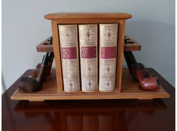 Vintage Pipe Collection With Pipe Stand With Extra Pipes