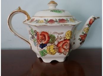 Decorative Floral Themed Sadler Tea Pot
