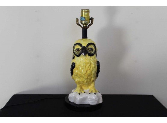 Yellow Owl Lamp