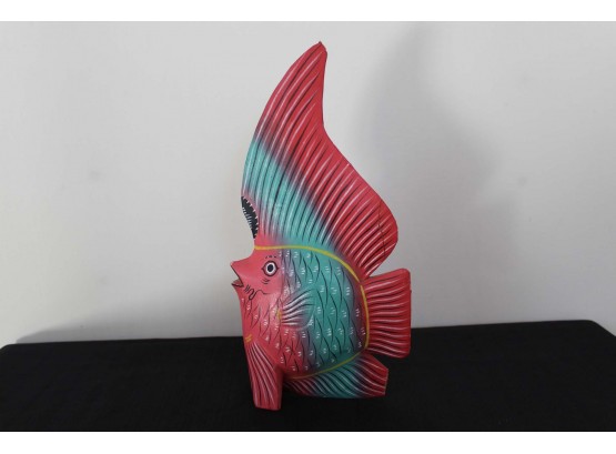Carved & Painted Wooden Fish
