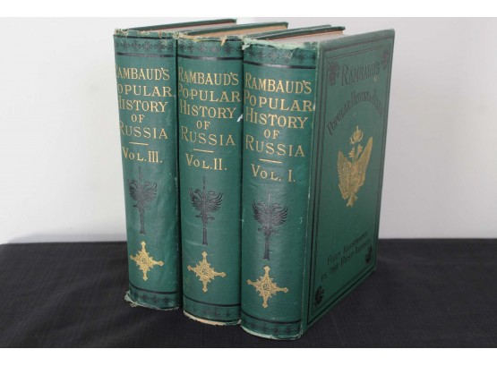 Rambaud's Popular History Of Russia Vol. 1-3 Copyright 1879