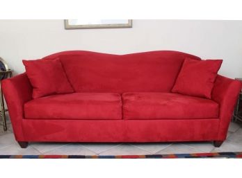 Red Klaussner Furniture Pullout Couch
