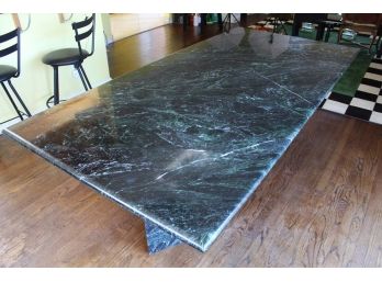 Spectacular Emerald Green Marble Dining Table 86L X 42W X 30H