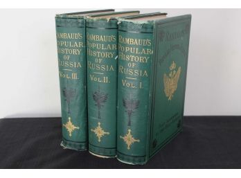 Rambaud's Popular History Of Russia Vol. 1-3 Copyright 1879