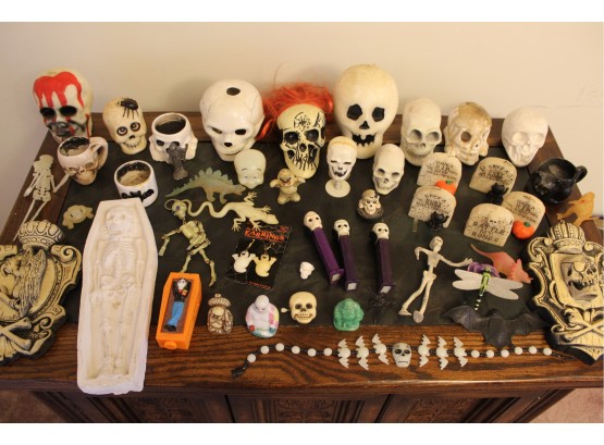 Large Assortment Of Miniature Halloween Decorations