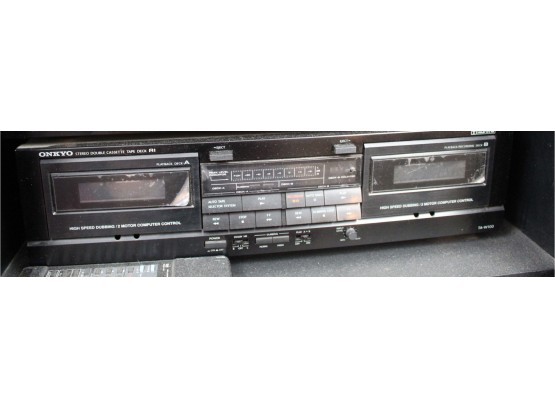 Onkyo Stereo Double Cassette Tape Deck