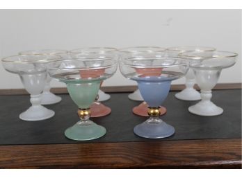 Frosted Glass Ice Cream Dishes