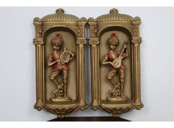 Vintage Boys Playing Instruments Wall Hangings
