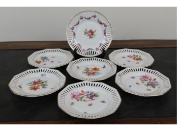 Schumann Bavaria Floral Pierced Plate Set