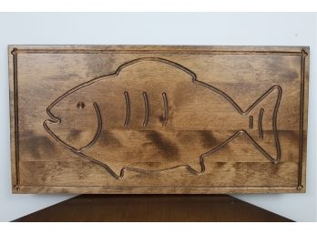Carved Wooden Fish Serving Tray