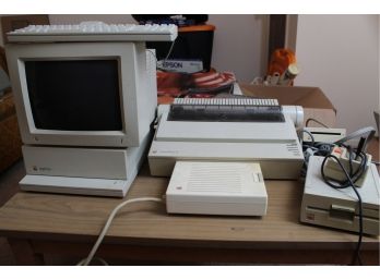 Vintage AppleColor Computer Monitor, Keyboard, Imagewriter II, Joystick & More (Untested)
