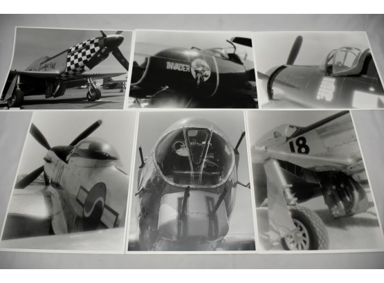 Original WWII Black And White Fighter Jet Photos 14 X 11