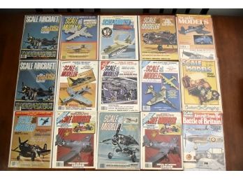 15 Vintage Aircraft Magazines In Plastic Sleeves Lot 163
